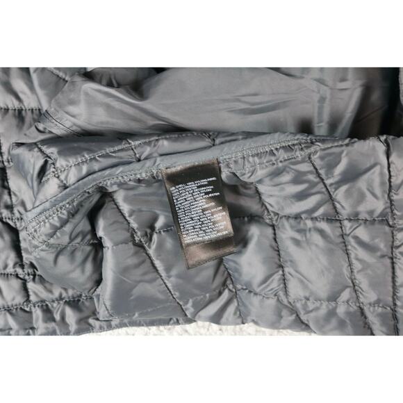 The North Face Puffer Mens XXL Gray Quilted Thermoball Smooth Sleeves Zip Up - Picture 6 of 10